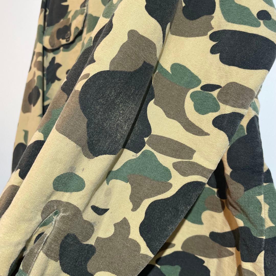 70s bellcraft ダックハンターカモ　シャツ　迷彩　フランネル　L