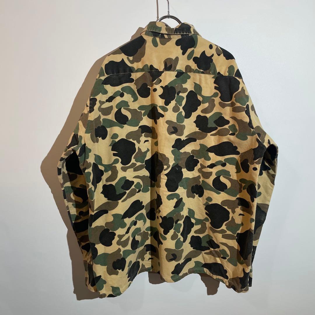 70s bellcraft ダックハンターカモ　シャツ　迷彩　フランネル　L
