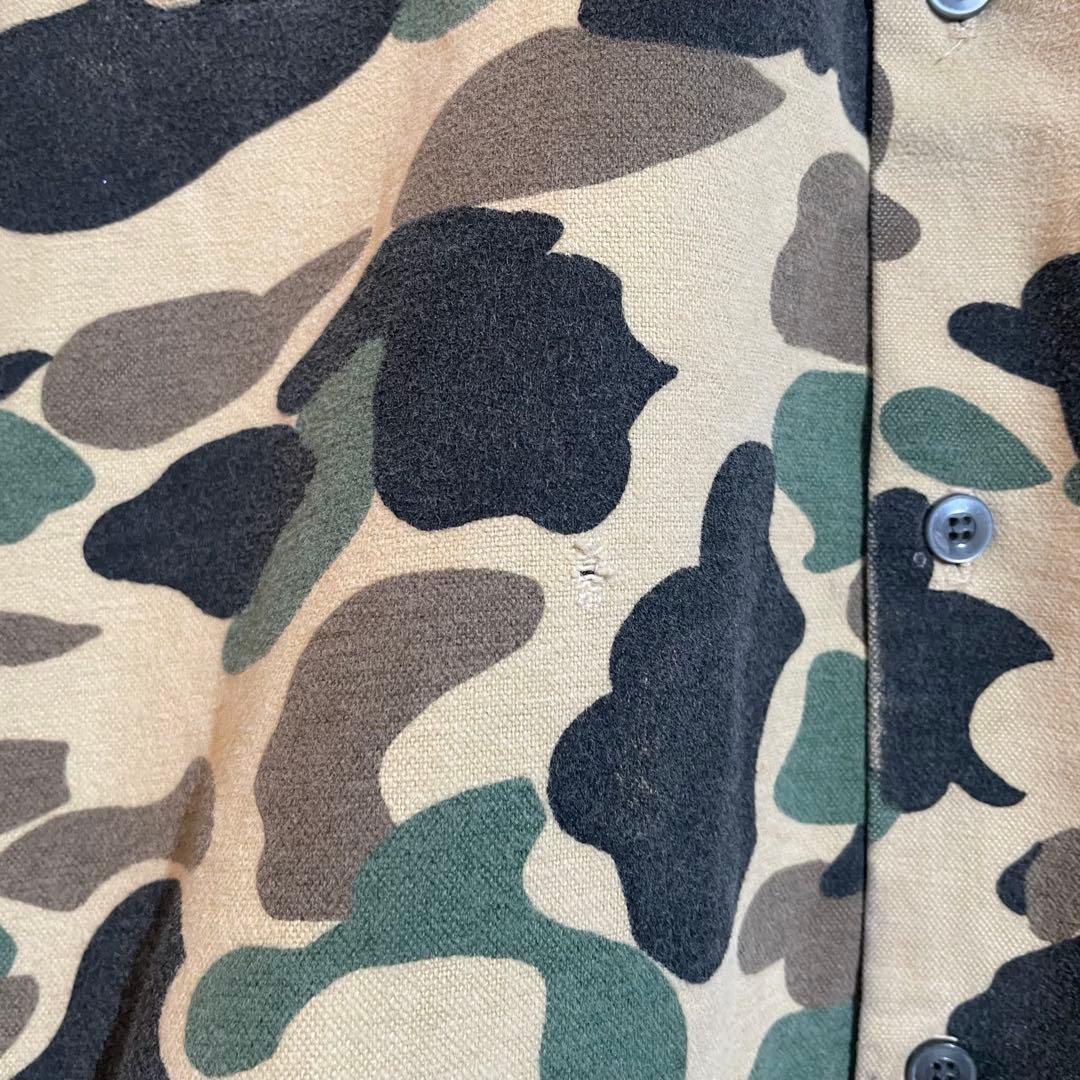 70s bellcraft ダックハンターカモ　シャツ　迷彩　フランネル　L