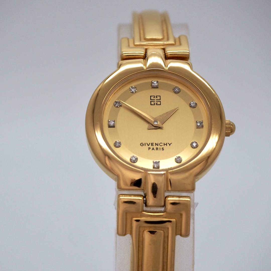 専用130 稼働【美品】GIVENCHY ゴールド　バングル　ダイヤ　レディース