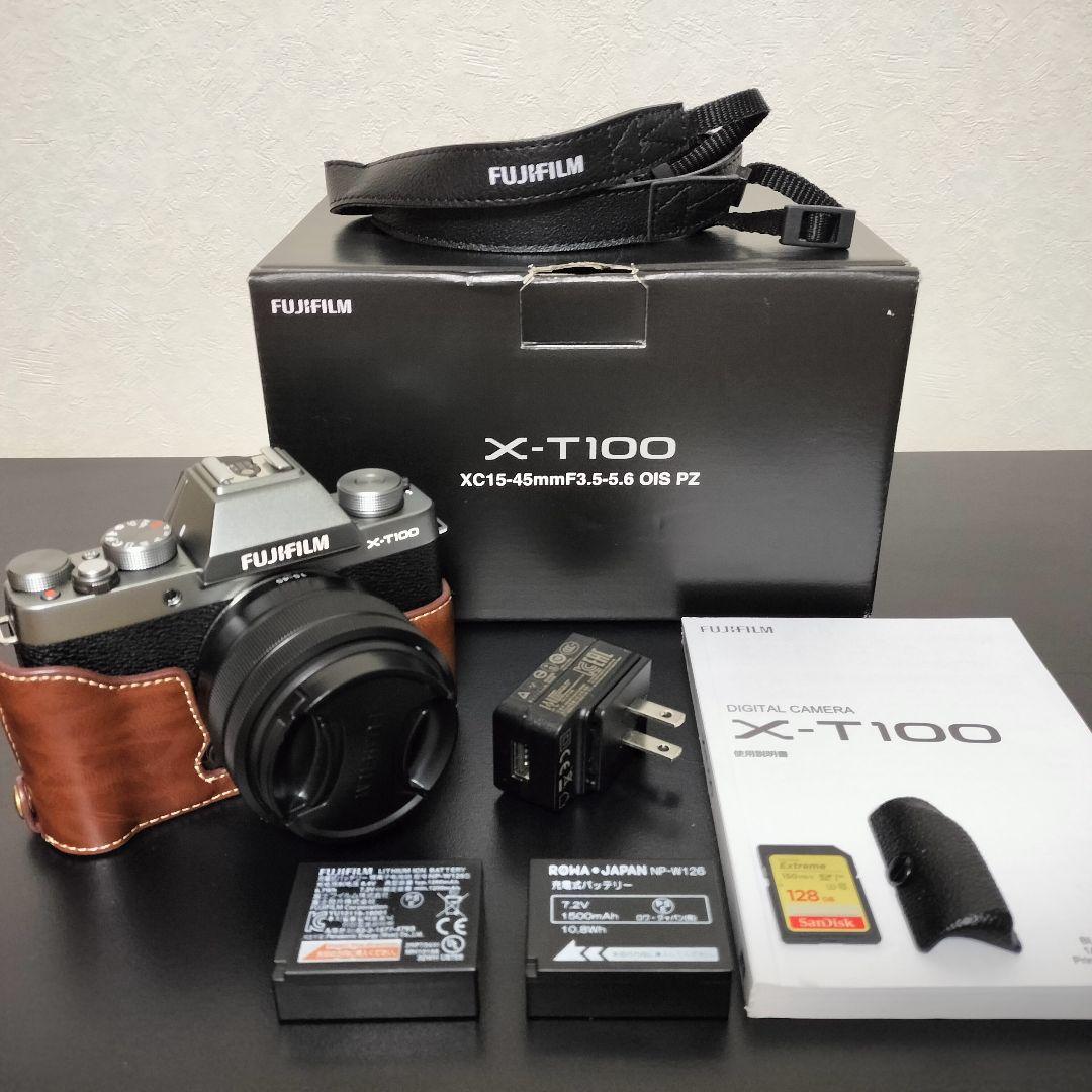 FUJIFILM X-T100(ダークシルバー)XC15-45mm レンズキット