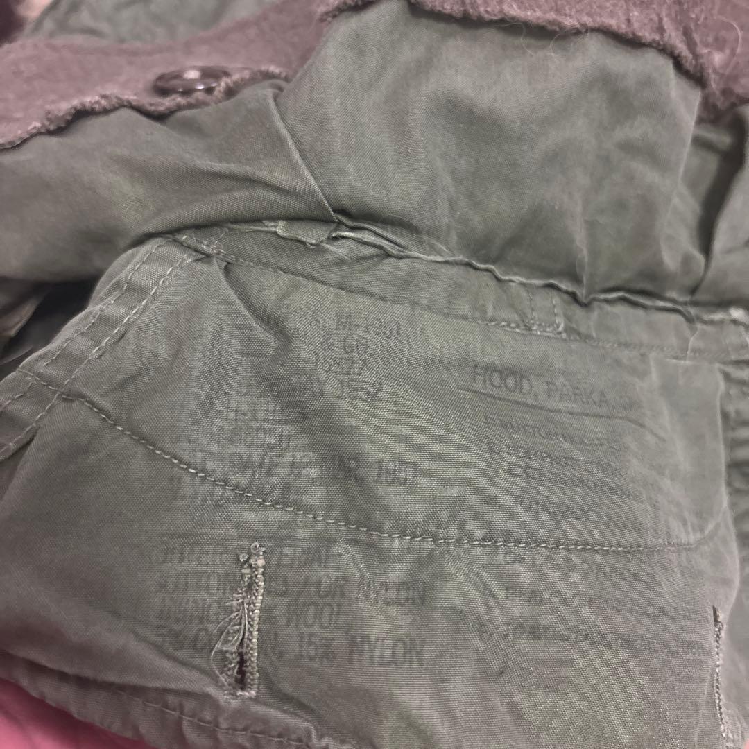 50s 米軍　実物　M51フード　M1951 PARKA コヨーテファ　⑫