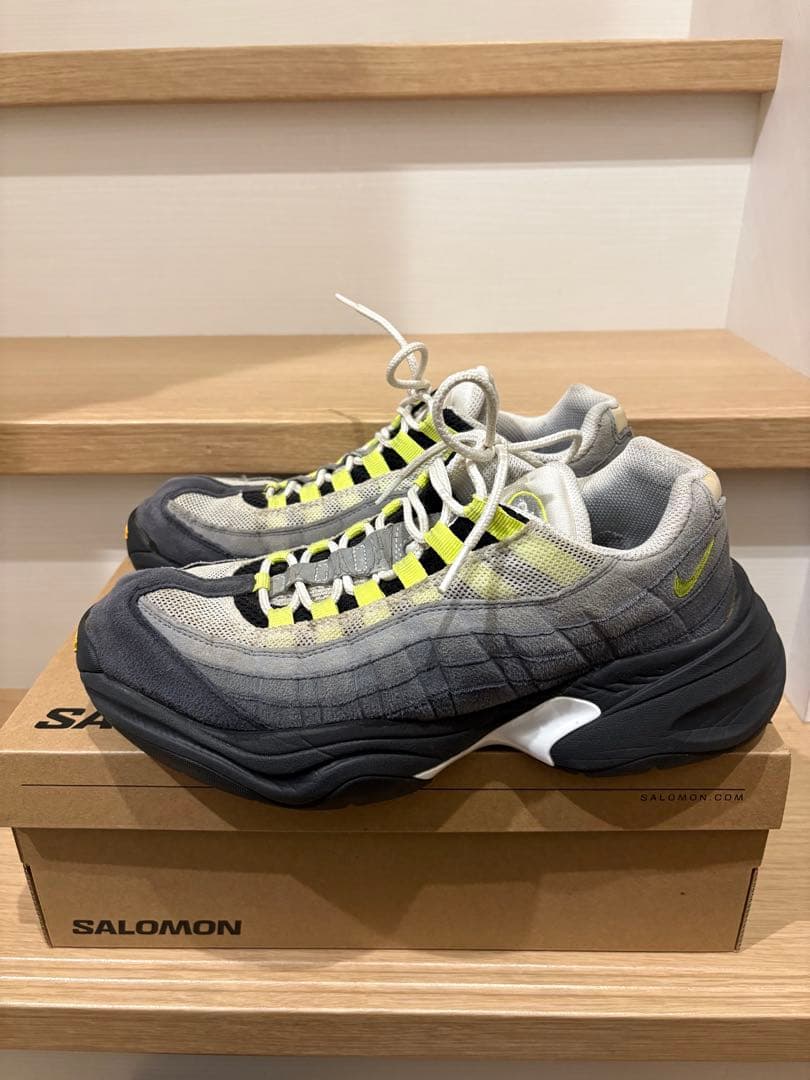 モ*ー様 airmax95 イエローグラデ/ビブラムソール【28.0】