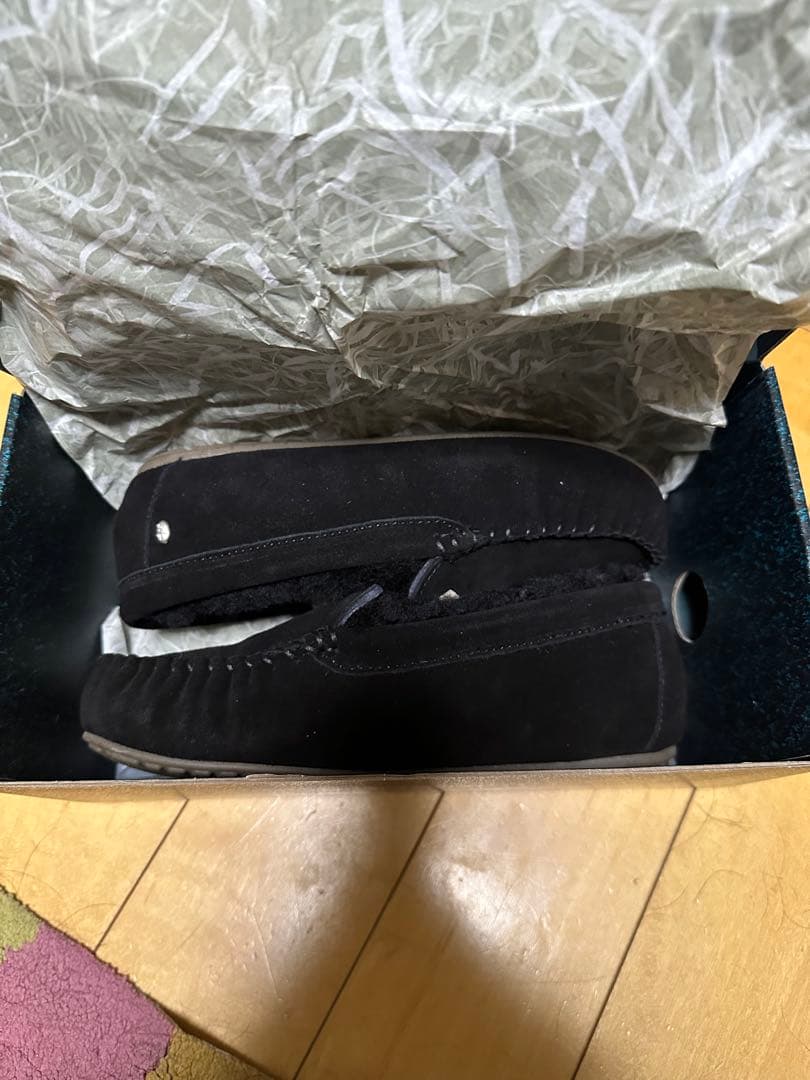 EMU Cairns モカシン　ブラック　サイズ24センチ