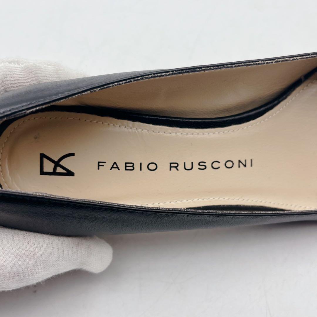 近年ロゴ✨ファビオルスコーニ ポインテッドトゥ ハイヒール レザーパンプス 38