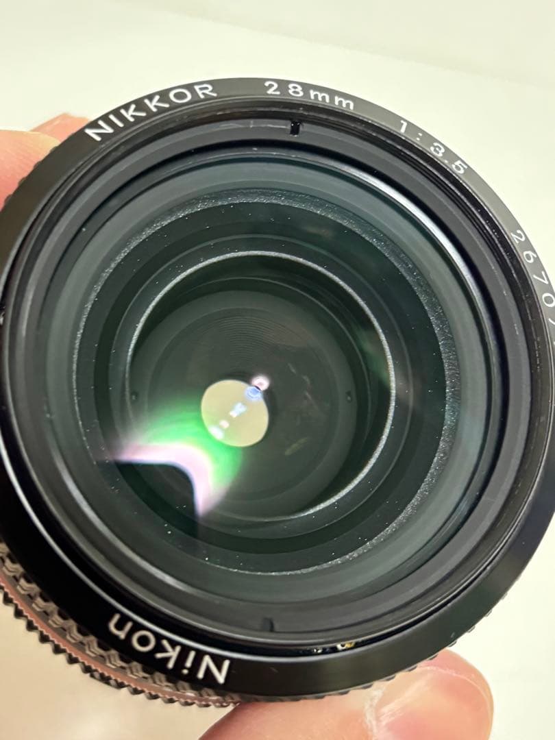 フィルム一眼レフ Nikon FE シルバー 28mmレンズ付き