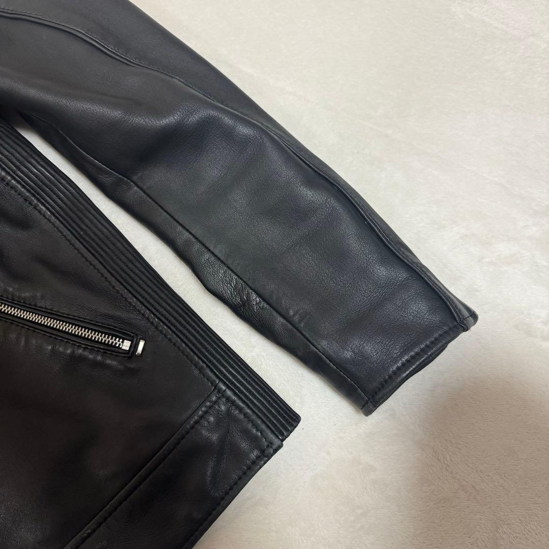 DIESEL ディーゼル シングルライダースジャケット　羊革 シープスキン