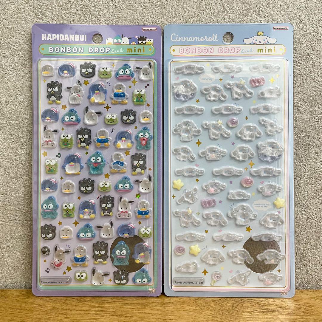 【正規品】 ボンボンドロップシール サンリオ mini ＋ 第2弾 全種類セット