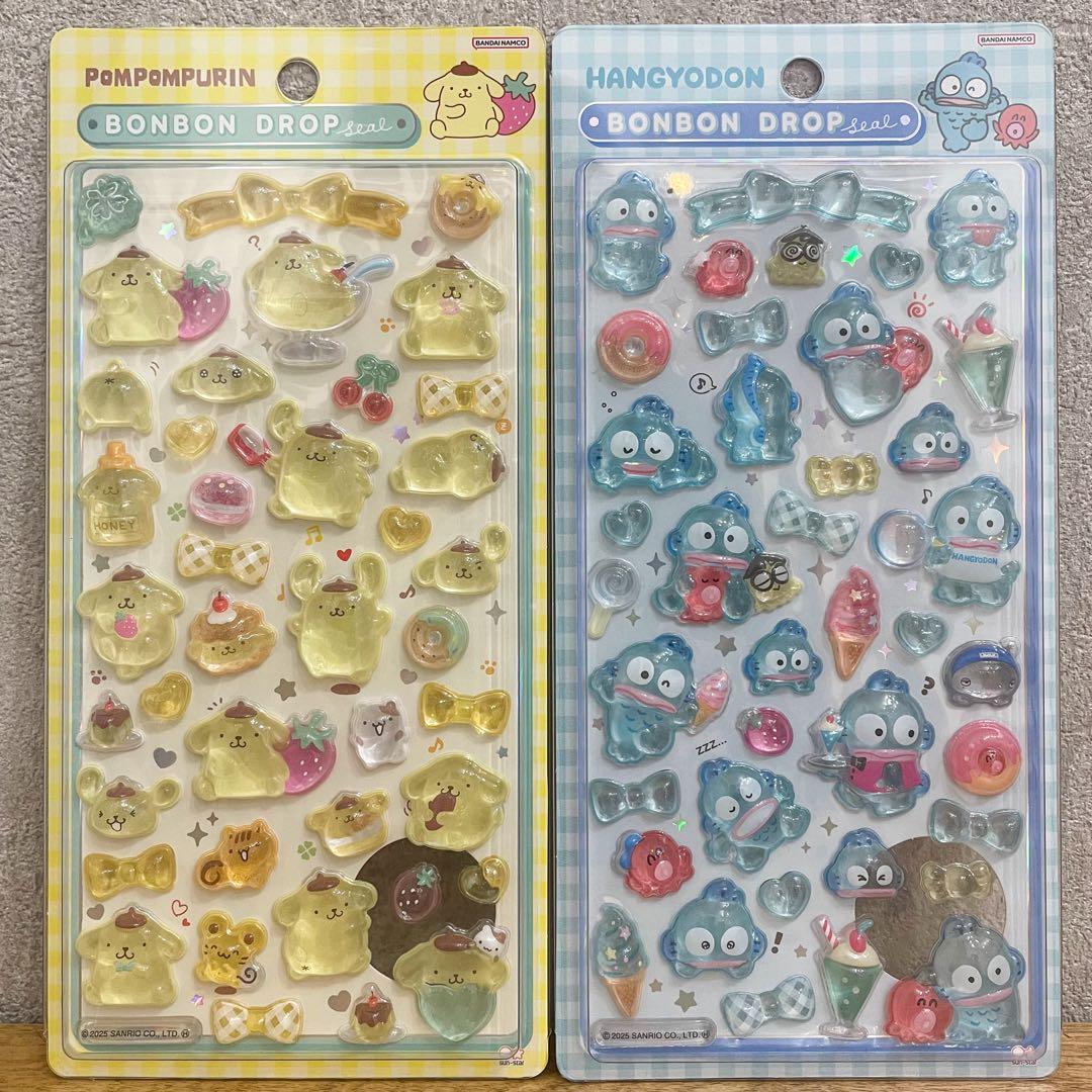 【正規品】 ボンボンドロップシール サンリオ mini ＋ 第2弾 全種類セット