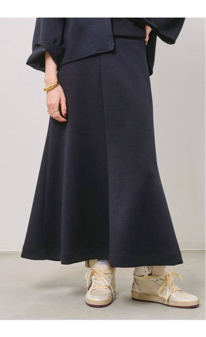 【新品】L'Appartement Punch Skirt ネイビー サイズ38
