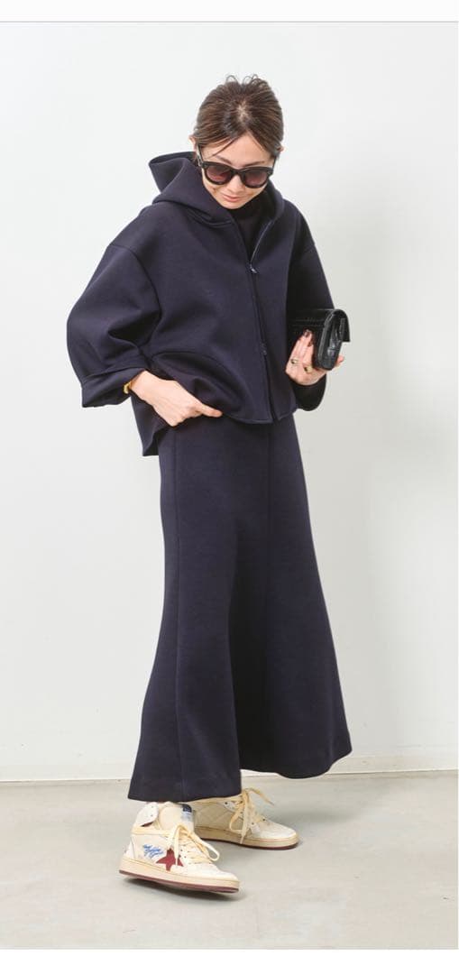 【新品】L'Appartement Punch Skirt ネイビー サイズ38