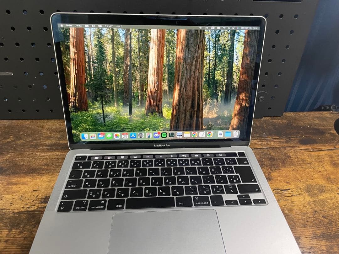 MacBook Pro 2020 13インチ バッテリー容量100%