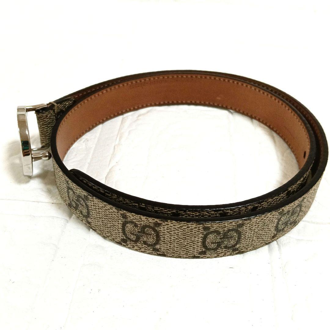 ♦最終♦GUCCIインターロッキングGバックルベルト GGスプリーム チルドレン