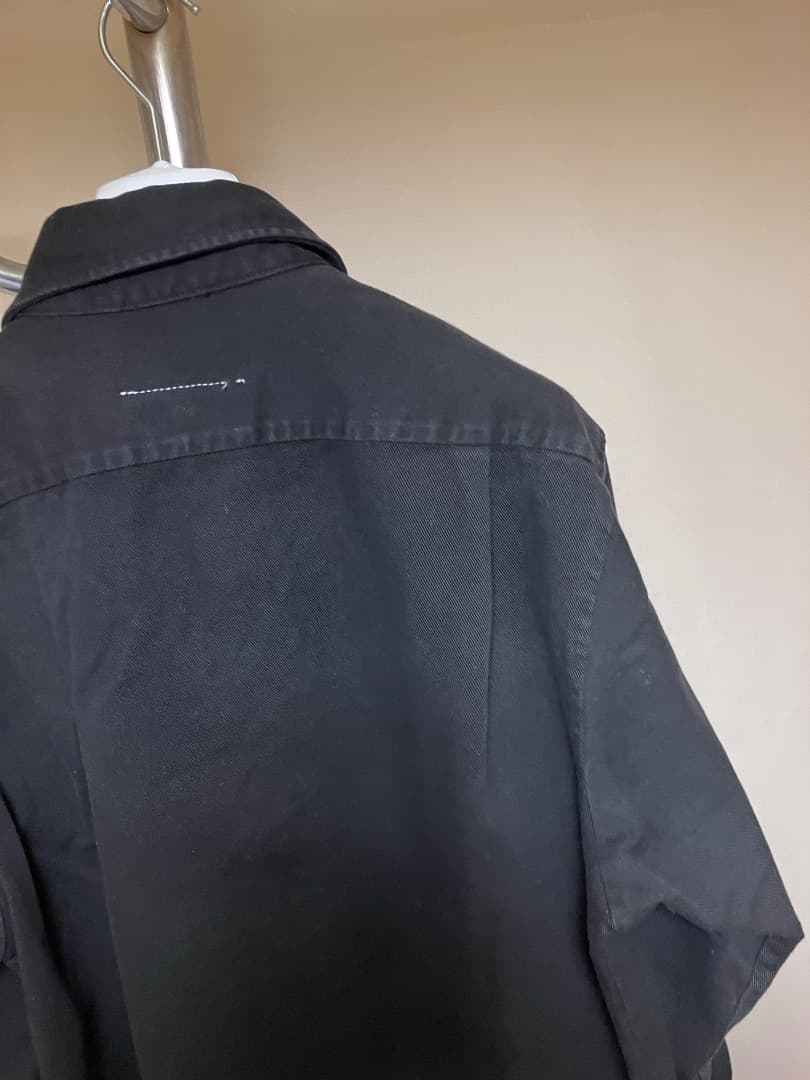新品 48 24ss マルジェラ MM6 ロゴデニムシャツ 17726