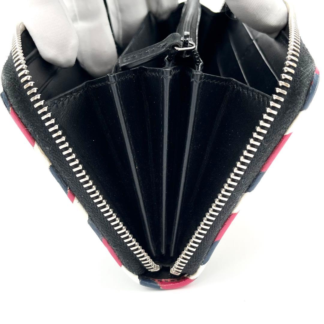 【極美品】グッチ　長財布ナイトクーリエ　GGスプリーム　PVC レザー　ブラック