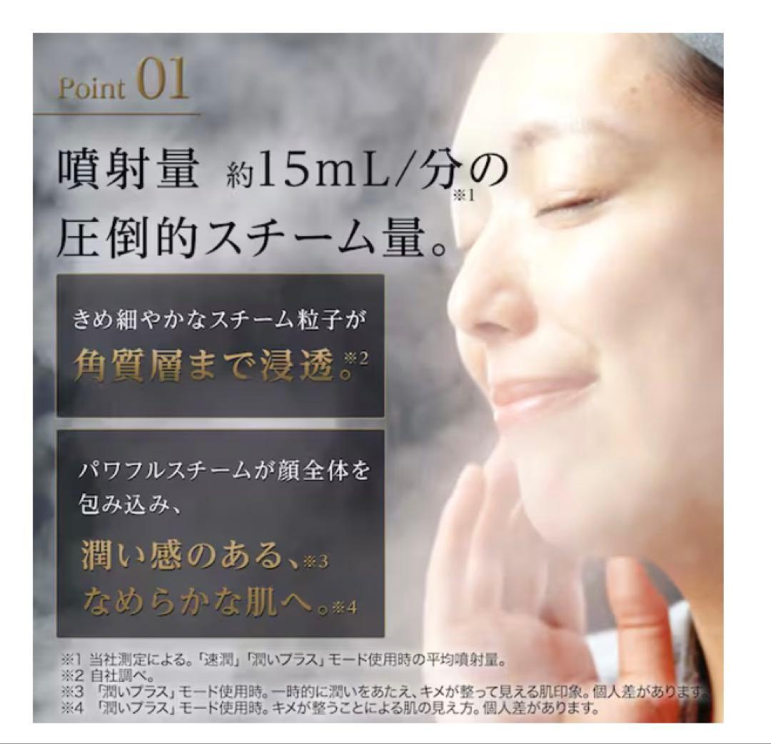 6分で潤いをサポートできる フェイススチーマー (NK251 モカ)