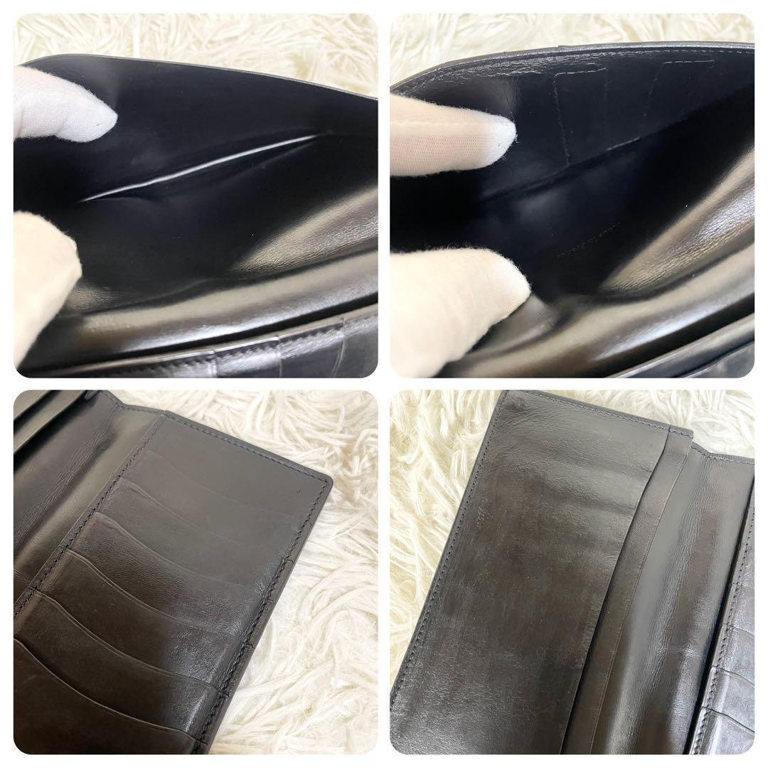 ベルルッティー　Berluti 長財布　カリグラフィ　ブラック　黒　札入れ