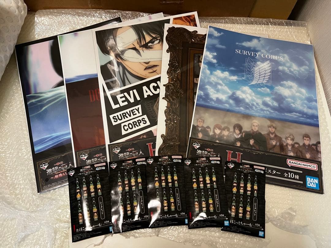 【限定価格】　一番くじ　進撃の巨人　リヴァイ　ハンジ　B賞　C賞　+おまけセット
