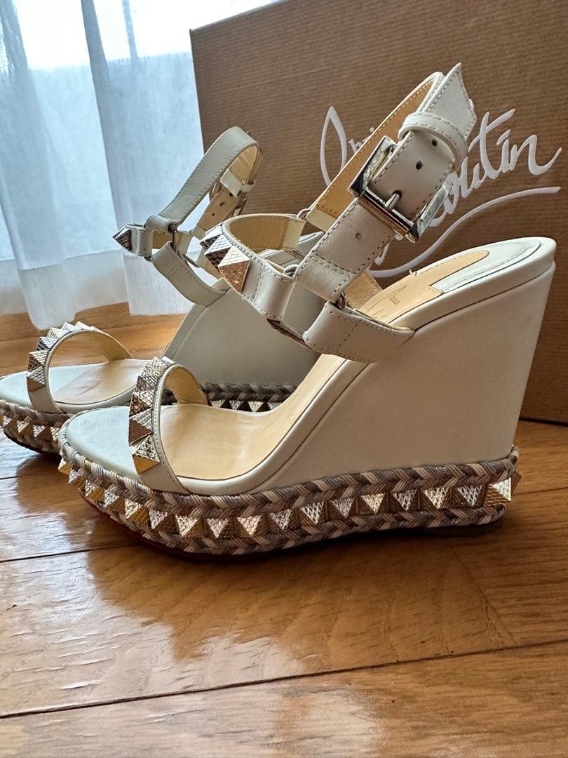 クリスチャンルブタン　ウェッジサンダル　36