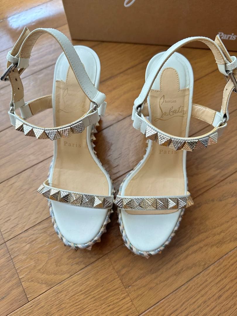 クリスチャンルブタン　ウェッジサンダル　36