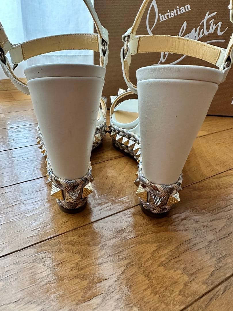 クリスチャンルブタン　ウェッジサンダル　36