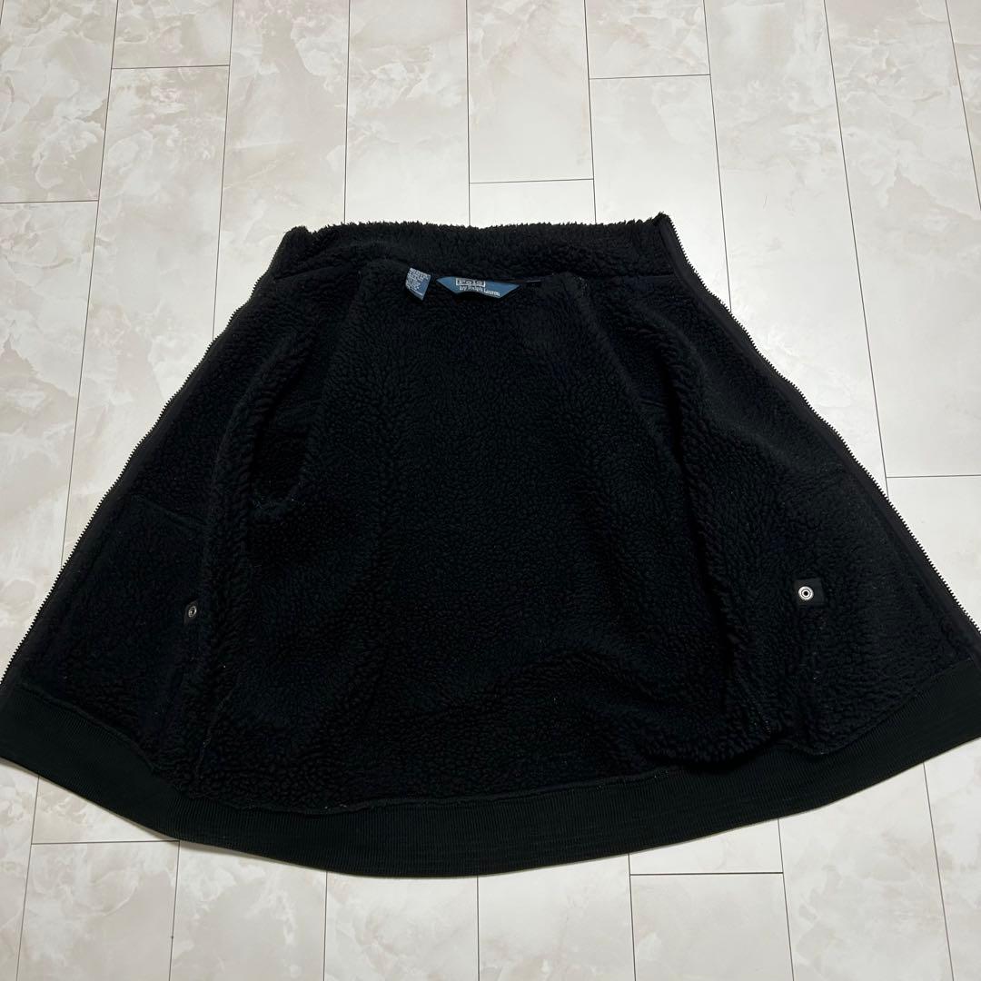 ポロ・ラルフ・ローレン フリースジャケット 黒 裏ボア