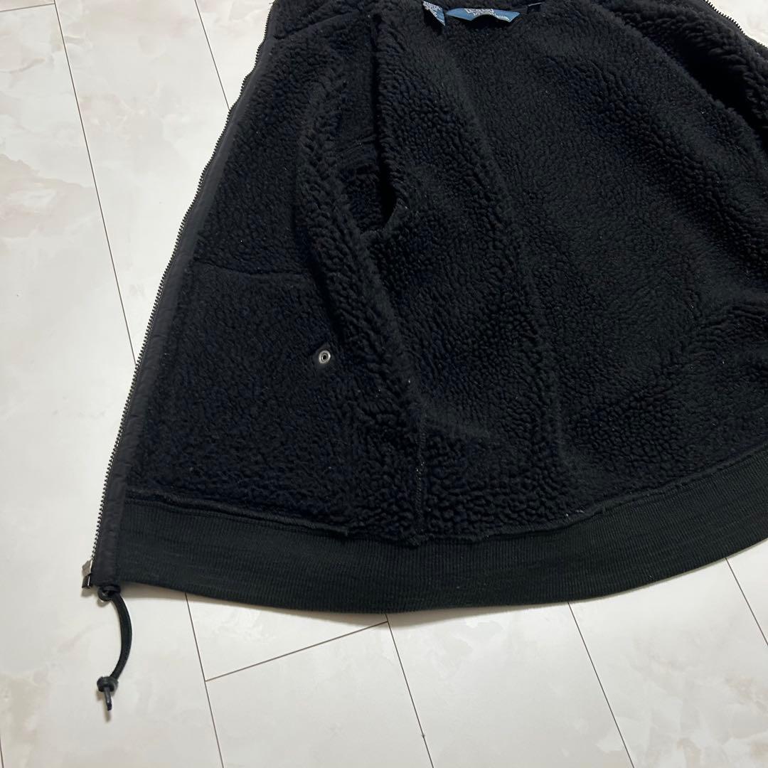 ポロ・ラルフ・ローレン フリースジャケット 黒 裏ボア