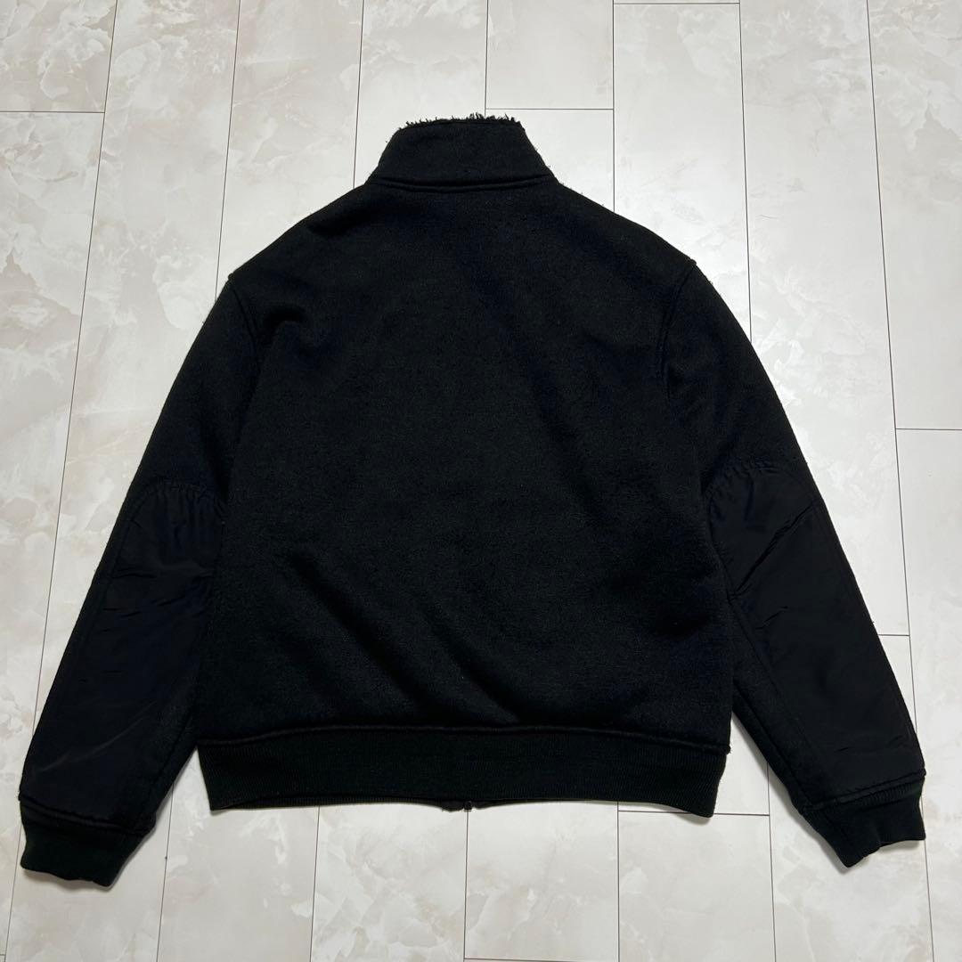 ポロ・ラルフ・ローレン フリースジャケット 黒 裏ボア