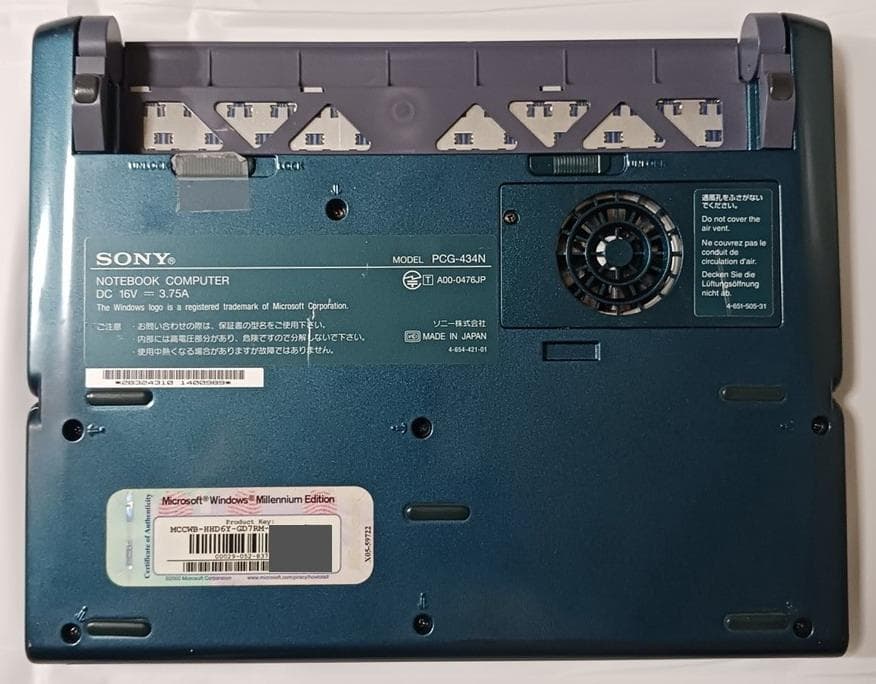 【難あり】ノートPC　SONY VAIO PCG-SR9M/G No.0989