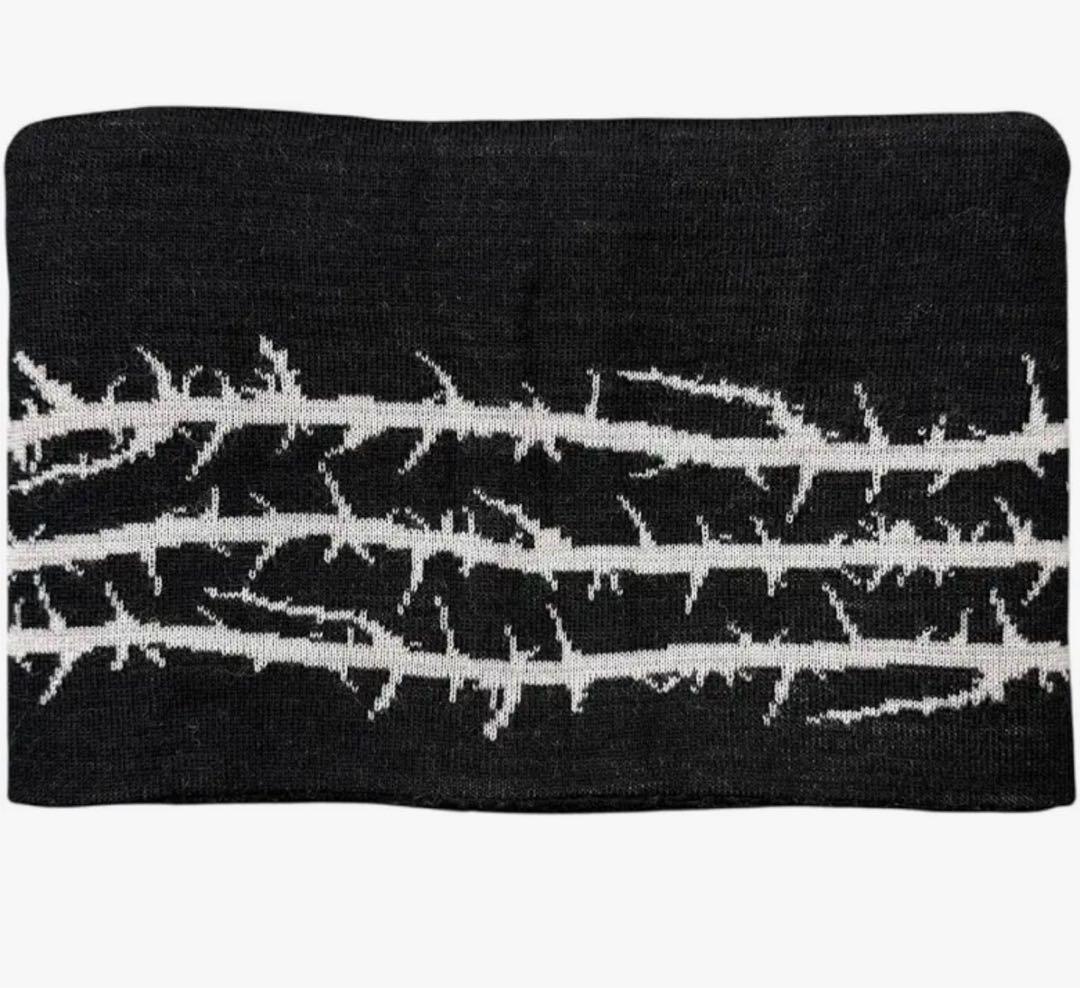 undercoverism アンダーカバー イバラ ワイヤー柄 ニット マフラー