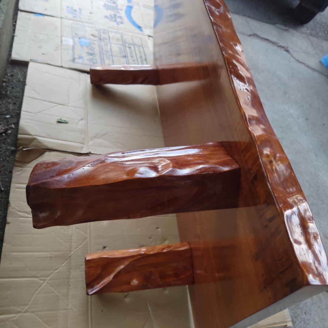 昭和レトロ 無垢材一枚板 高級中型座卓 ちゃぶ台 古民家 当時物