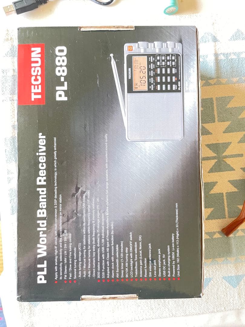 Tecsun PL880 bclラジオ 短波ラジオ