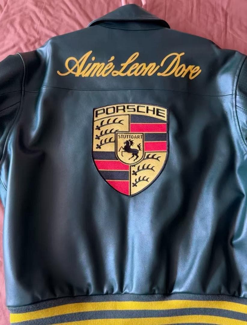 即日発送 Aimé Leon Dore x Porsche レザージャケットXL