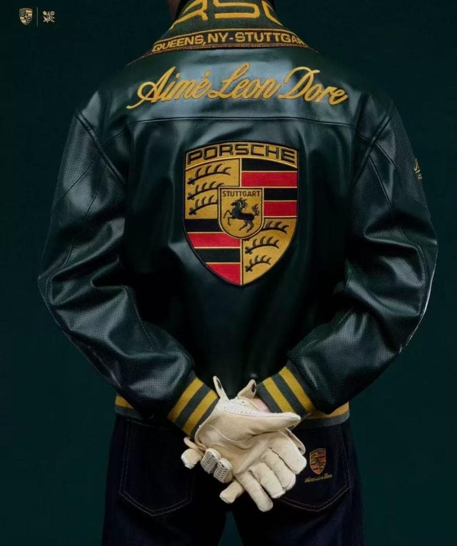 即日発送 Aimé Leon Dore x Porsche レザージャケットXL