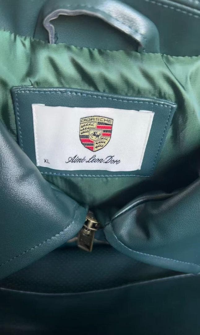 即日発送 Aimé Leon Dore x Porsche レザージャケットXL