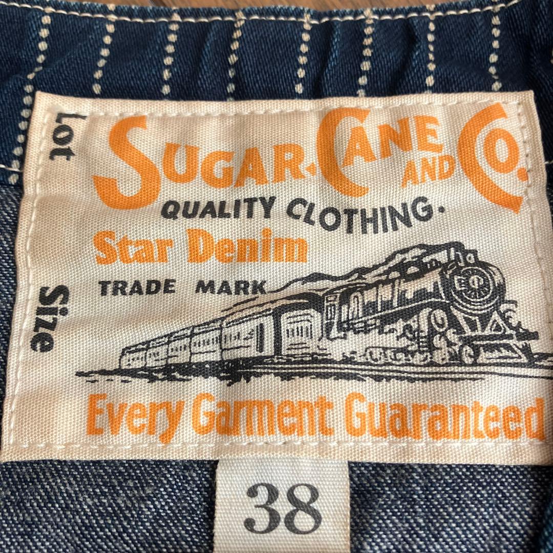 シュガーケーン size38 ウォバッシュ　ワークベスト　インディゴ