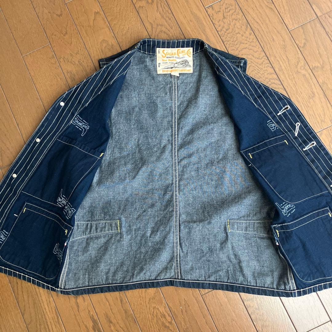 シュガーケーン size38 ウォバッシュ　ワークベスト　インディゴ