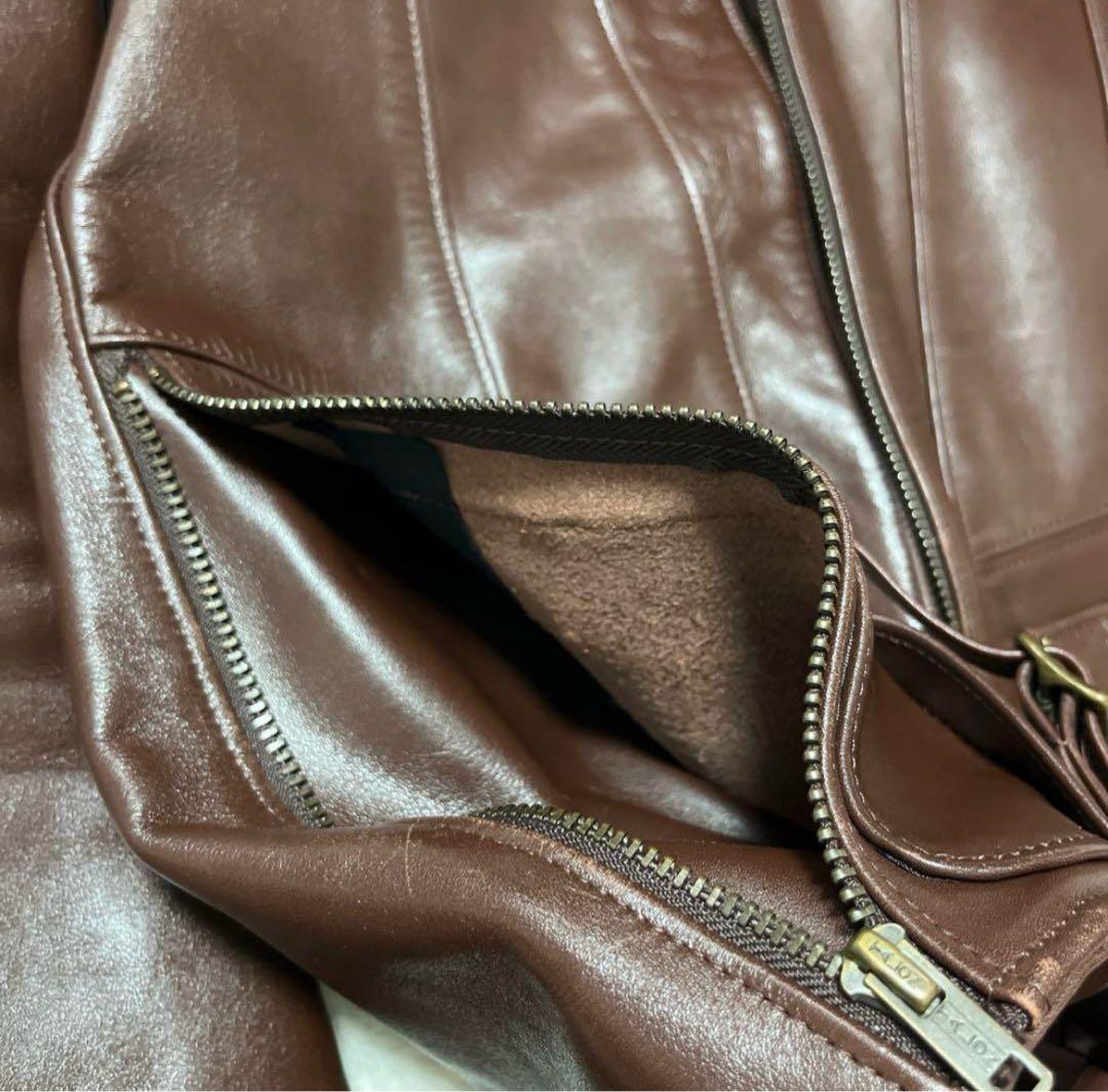 WACKO MARIA Mワコマリア レザージャケット ステアハイド SMOKE