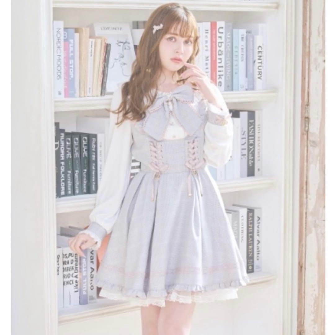 リズリサ 衿ハートプリーツフリルワンピース