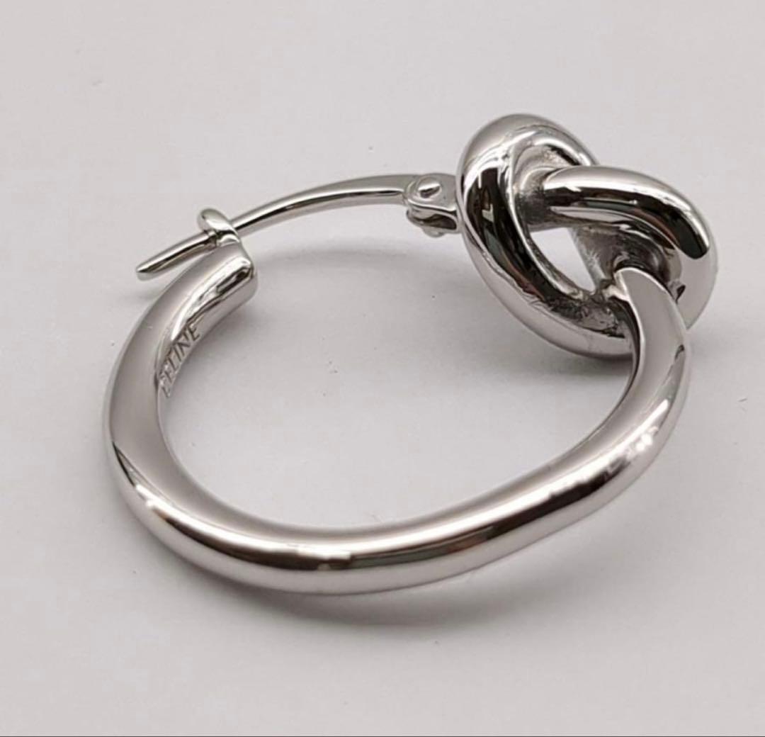 セリーヌ　ピアス　片耳のみ ノットスモールフープFCA1252CELINE ◆