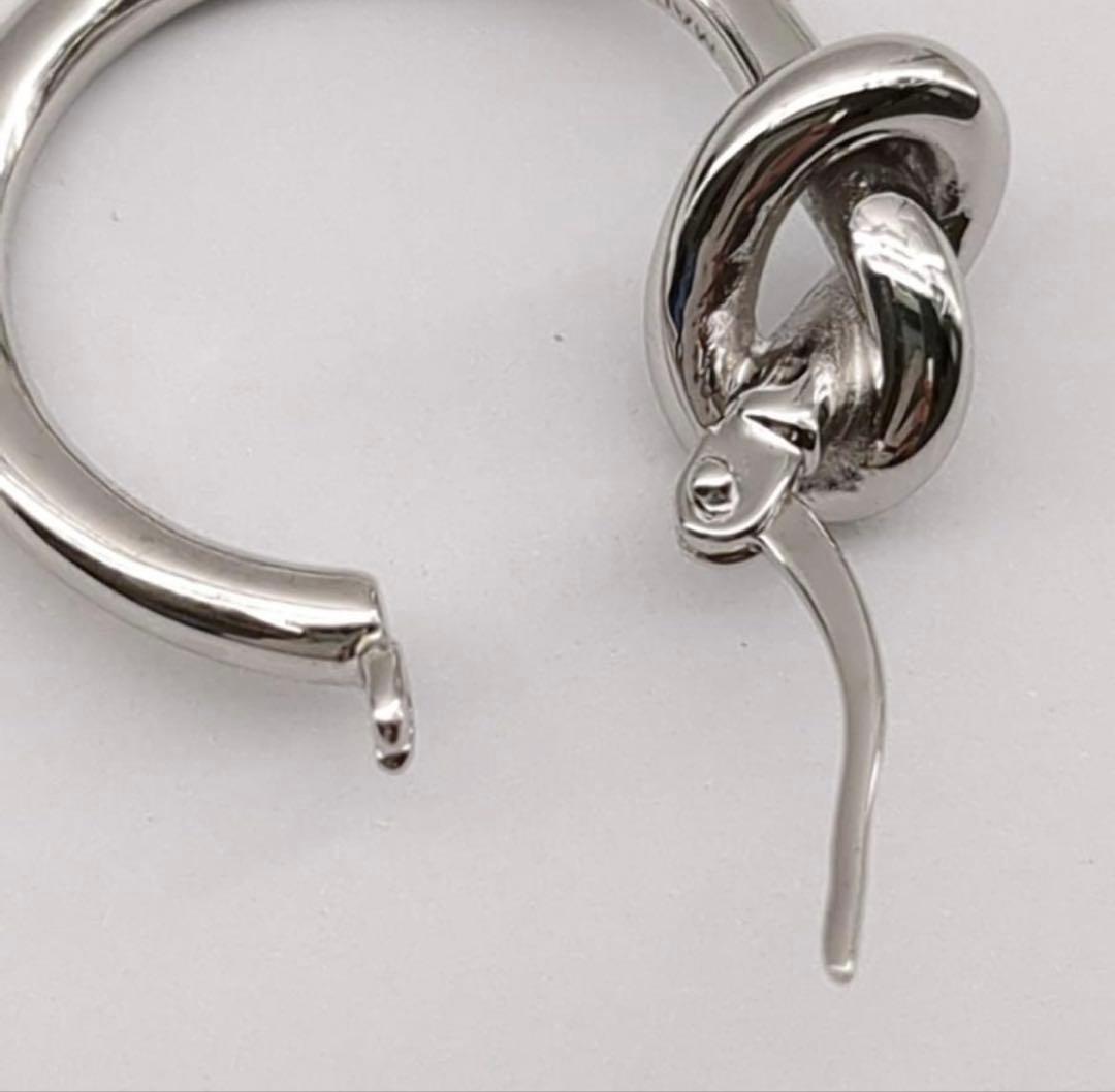 セリーヌ　ピアス　片耳のみ ノットスモールフープFCA1252CELINE ◆