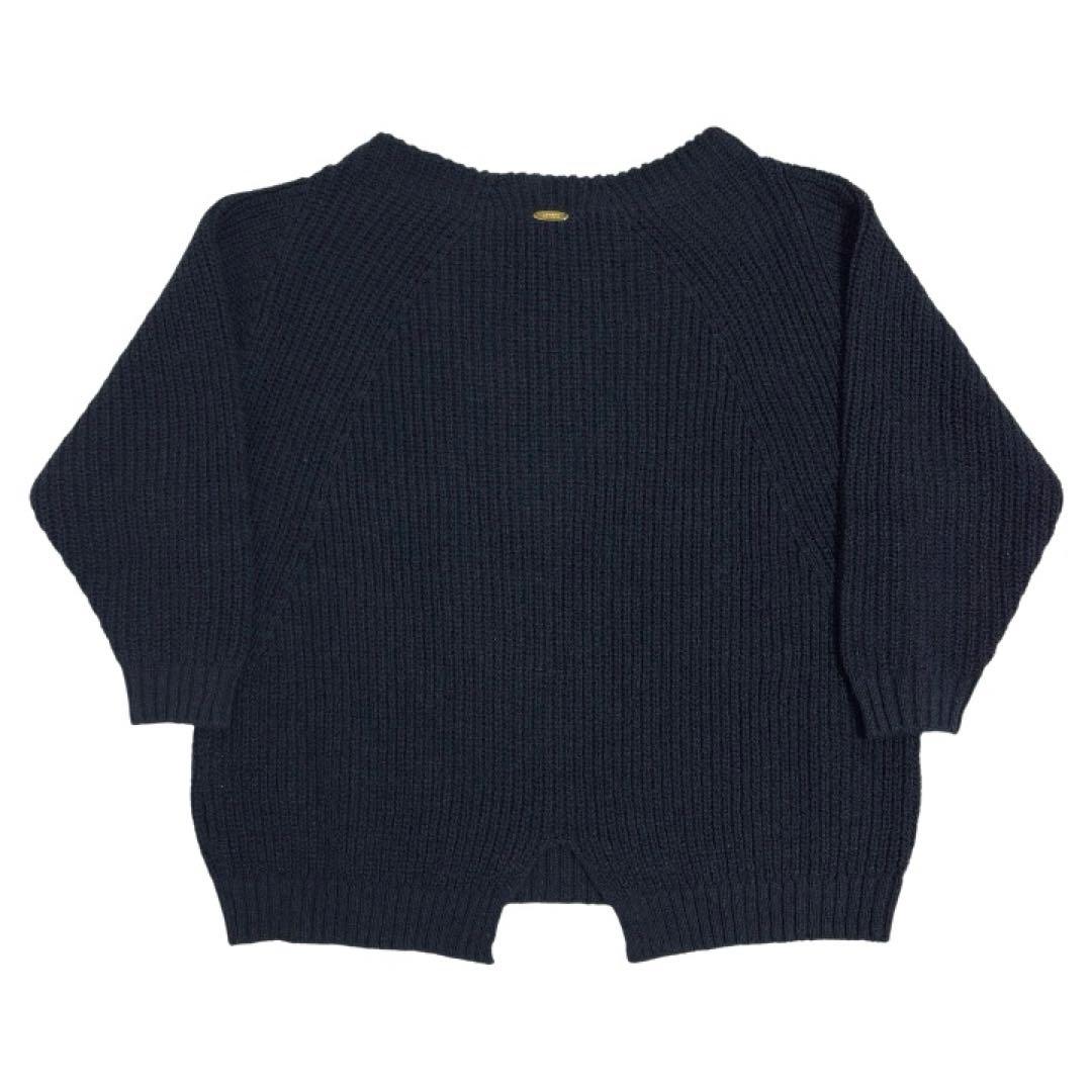 ドゥーズィエムクラス Lily Linen アゼプルオーバー ネイビー シルク混