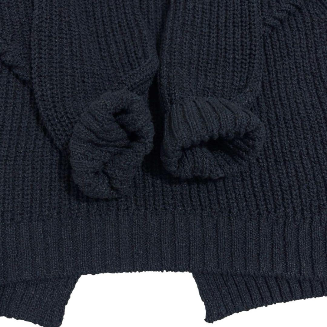 ドゥーズィエムクラス Lily Linen アゼプルオーバー ネイビー シルク混