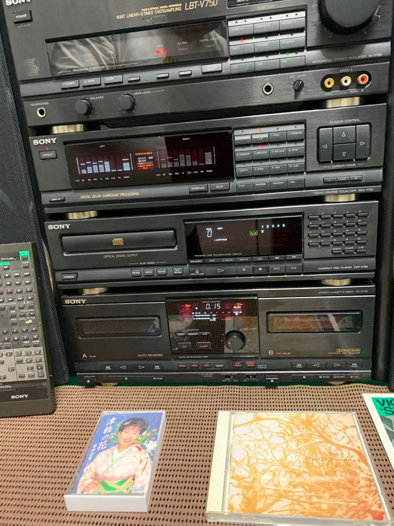 内蔵ブルーツゥース変更可能SONYリバティLBT-V750中古動作品レコード付き