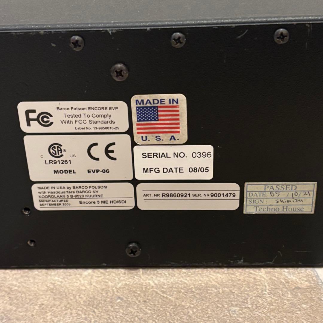 【希少品】BARCO Encore 3 ME HD/SDI EVP-06