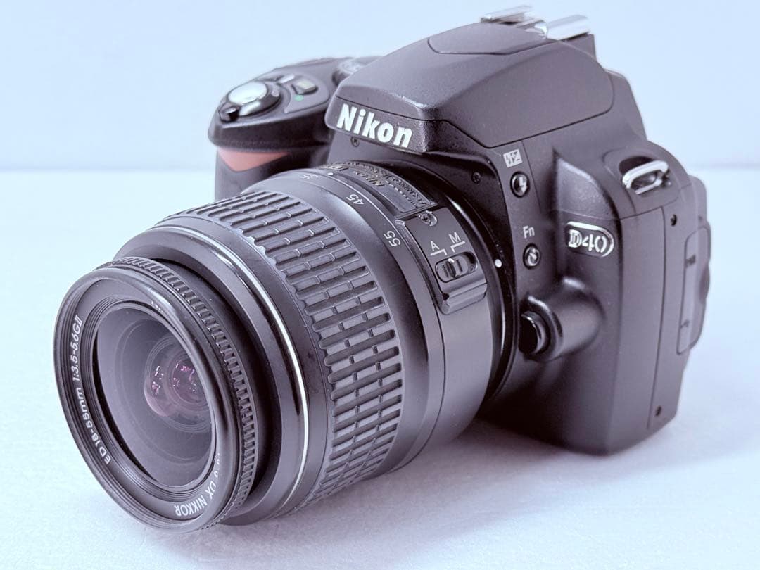 Nikon D40 初心者向けセット 標準 望遠 レンズ2本 スマホ転送可能