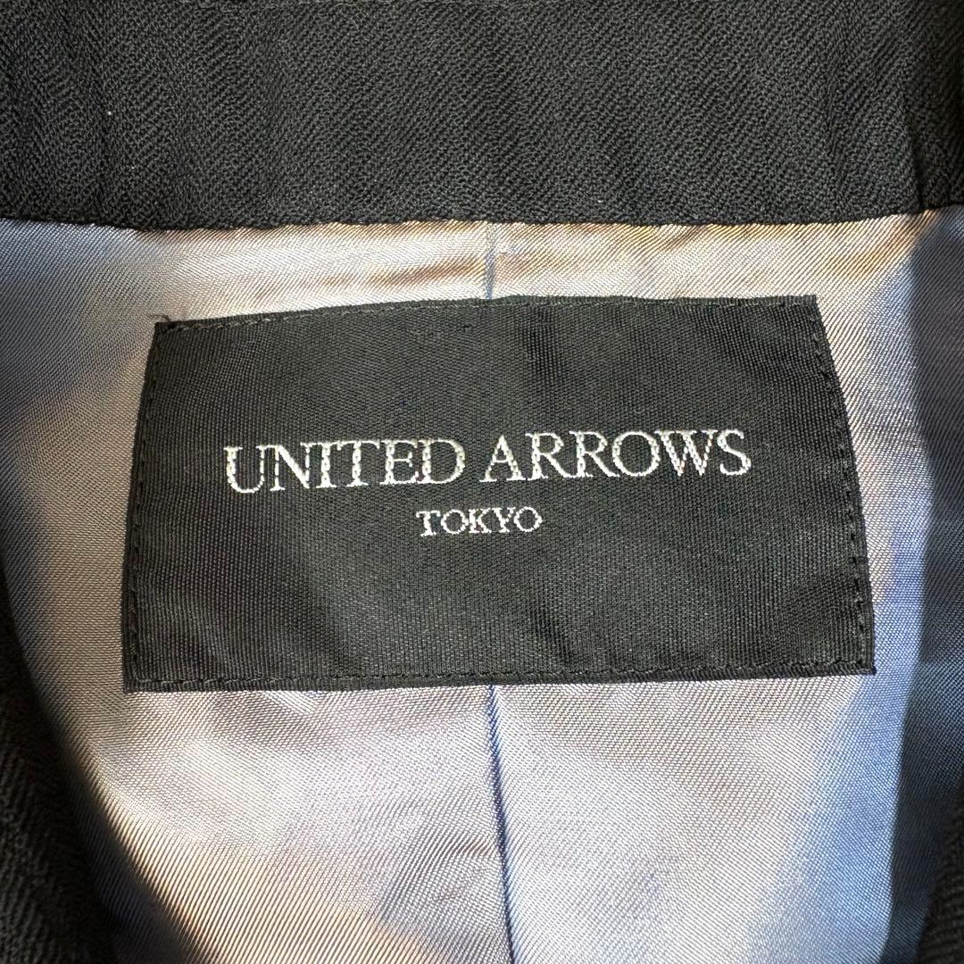 ユナイテッドアローズ スーツ3点セット パンツ ブラック ストライプ 40