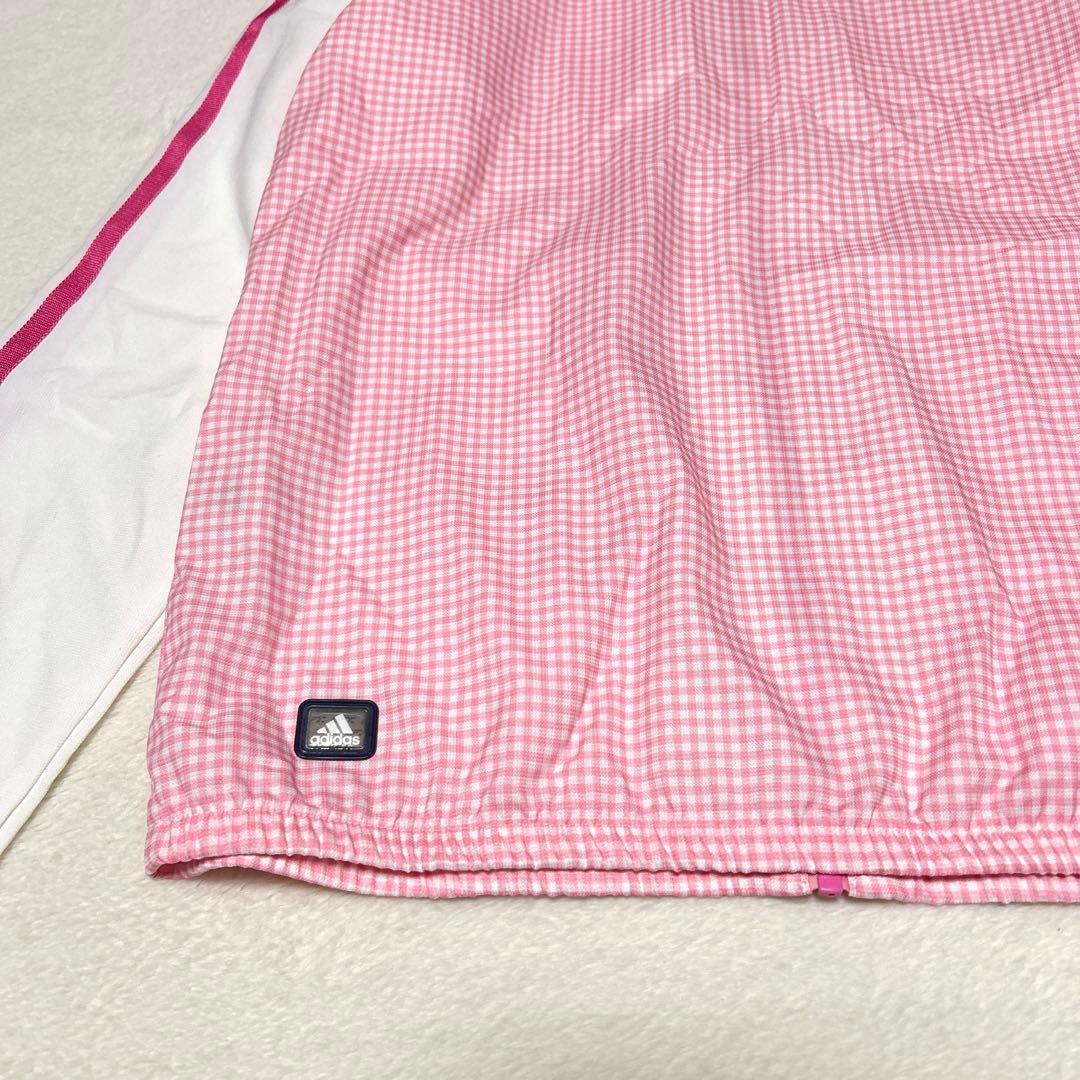 90s adidas アディダス　ジャンパーUV加工　ブルゾン　y2k 上下