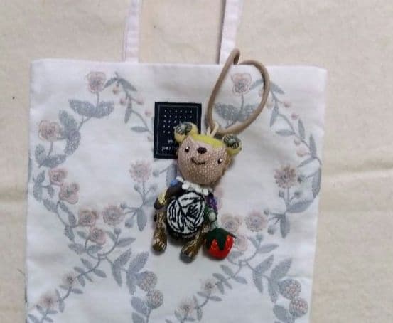 パクちゃん　森のくまちゃんチャーム&　リスちゃんミナペルホネン