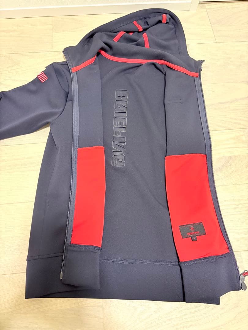 BRIEFING ブリーフィング ゴルフウェア3Dロゴ フード付きパーカー